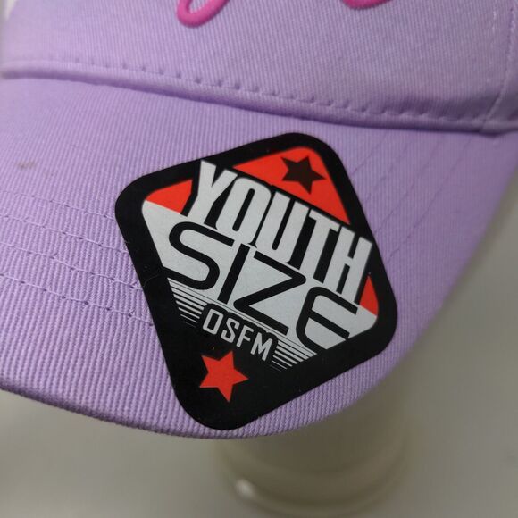 Nickelodeon Girl's JoJo Siwa Strapback Hat Purple OSFM Bow W/Sticker - Picture 5 of 10